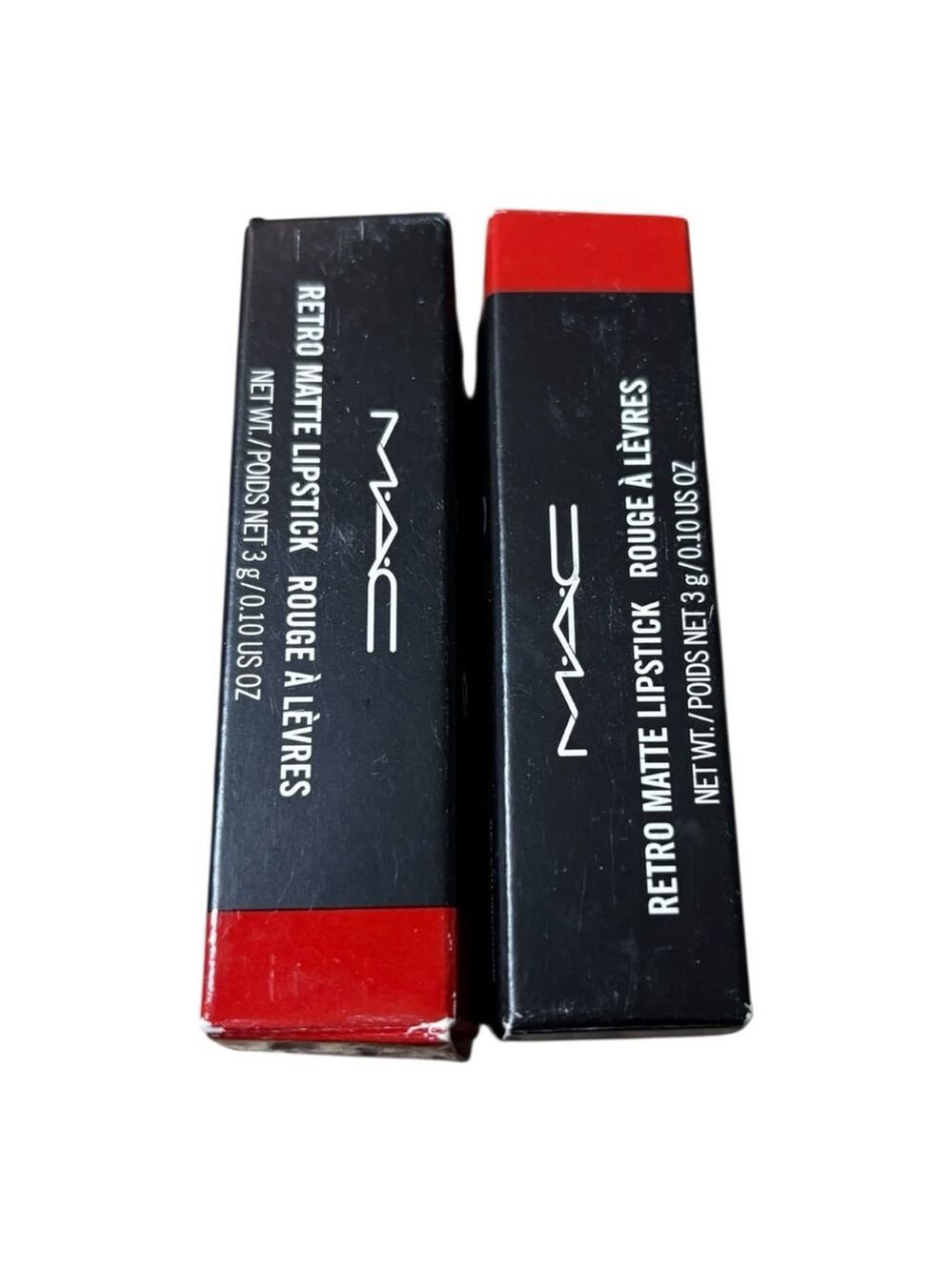 MAC Lot of 2 Retro Matte Lipstick in Dangerous Red, One Size